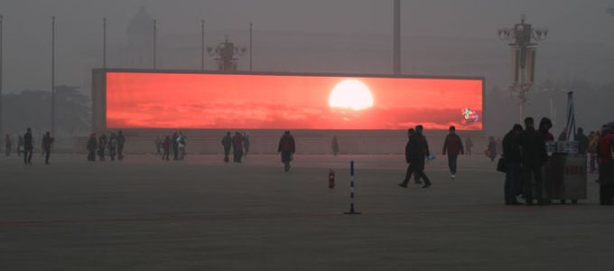 Nincs természetes fény Pekingben