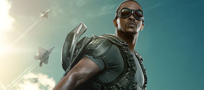 Külön pla­kátot kapott Sólyom, az egyik új szuperhõs az Amerika kapitány 2-bõl