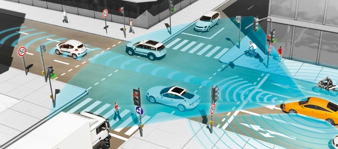 Szoftverrel haladhatnak rajban a robotautók