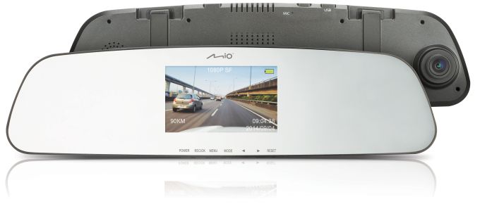 Visszapillantó tükörbe épített kamerát a Mio