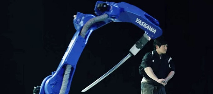 Robot-szamuráj mérte össze tudását kardmesterével