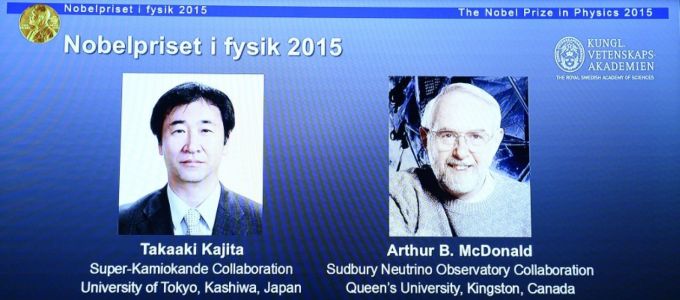 Neutrínókutatásért ketten kapják a fizikai Nobel-díjat