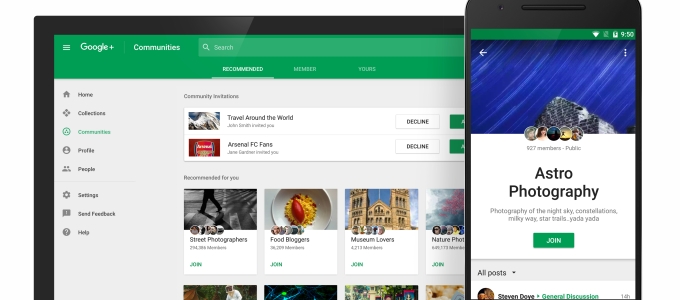 Megújult a Google Plus