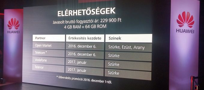 December elejétõl kapható Magyarországon a Huawei új csúcstelefonja