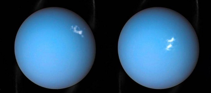 Az Uránusz sarki fényeit fotózta a Hubble