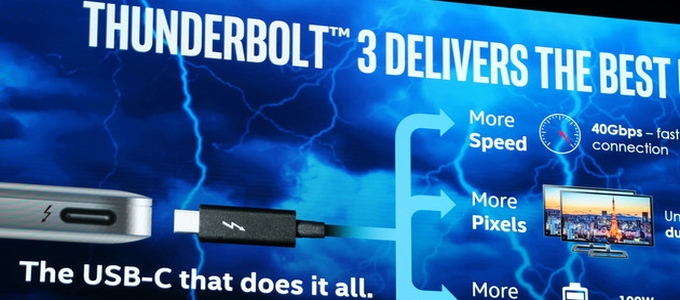 A processzorokba kerül a Thunderbolt 3
