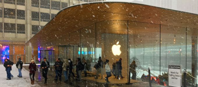 Nem éppen "télbarát" az új chicagói Apple-bolt