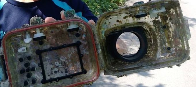 Két év a tengerben, és most is mûködik a fényképezõgép