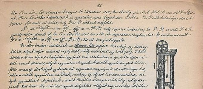 Digitalizálták Eötvös Loránd jegyzeteit