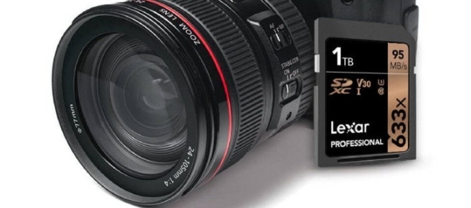 1 terabájtos SDXC-kártya a Lexartól