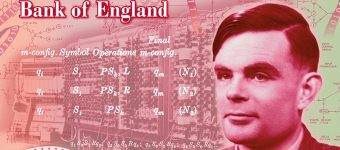 Alan Turing kerül az új 50 fontos bankjegyre