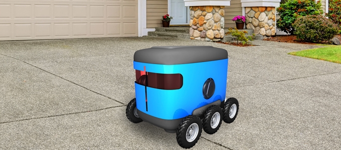 Navigációs képességet kapnak a csomagszállító robotok