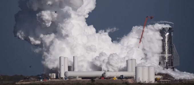 Eldurrant a SpaceX Starship-rakétája