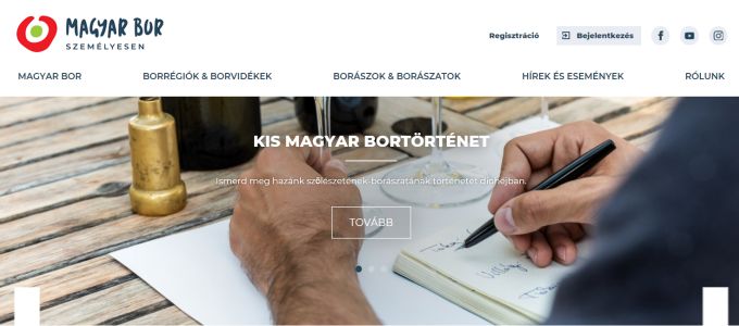 Bor.hu címen hivatalos honlapot kapott a magyar bor