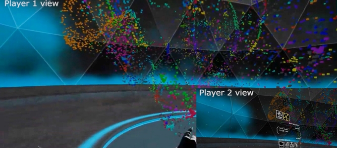 Adatok megjelenítése virtuális valóság platformon