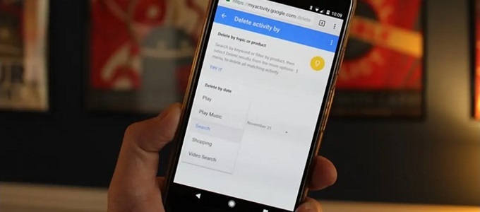 Androidon is gyorsan törölhetõk a keresési elõzmények
