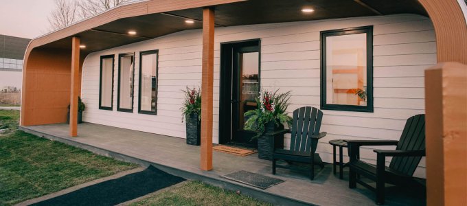 Teljesen újrahasznosítható egy 3D-nyomtatású ház