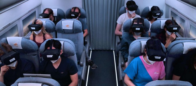 Kellemesebbé teszi a repülõutat a virtuális valóság