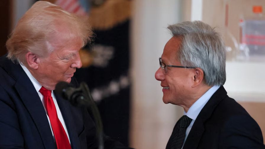 Jensen Huang az Air Force One fedélzetén utazott Pekingbe